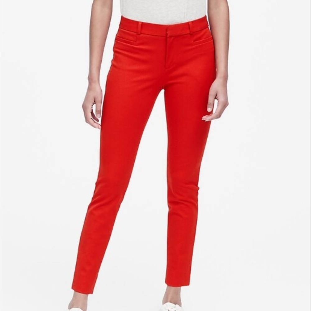 Banana Republic Sloan Red Trousers